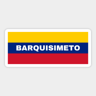 Barquisimeto City in Venezuelan Flag Colors Sticker